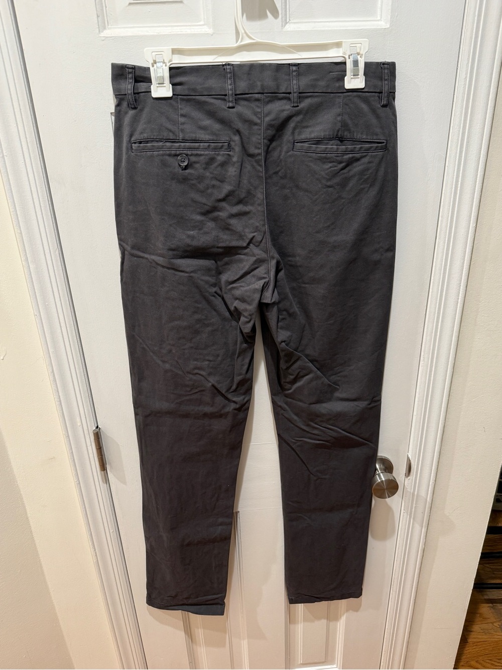 Men's Dark Gray Slim Chino Pants